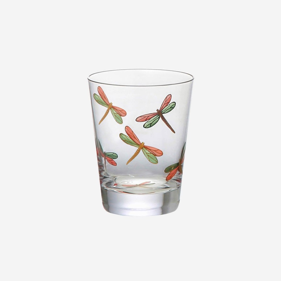 Dining Artel | Dragonfly Painted Tumbler-Set Of 2