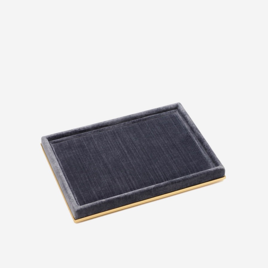 Dining Aerin | Valentina Velvet Tray Dusk Blue