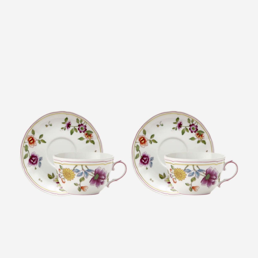 Dining Ginori 1735 | Granduca Coreana Teacups-Set Of 2