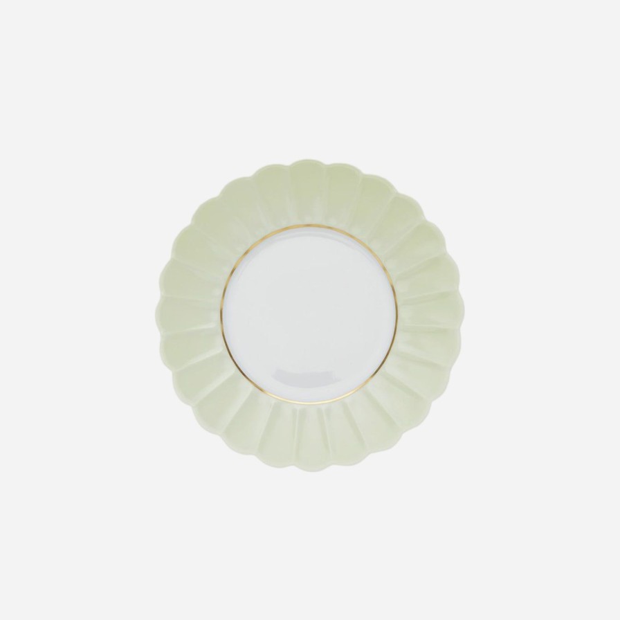 Dining Giambattista Valli x Augarten Wien | Cairo Jaipur Melon Dessert Plate Jade Green