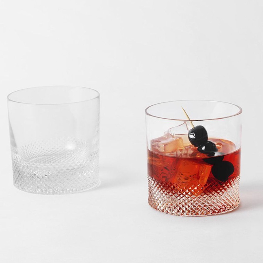 Glassware & Barware Richard Brendon | Diamond Double Old Fashioned Tumbler