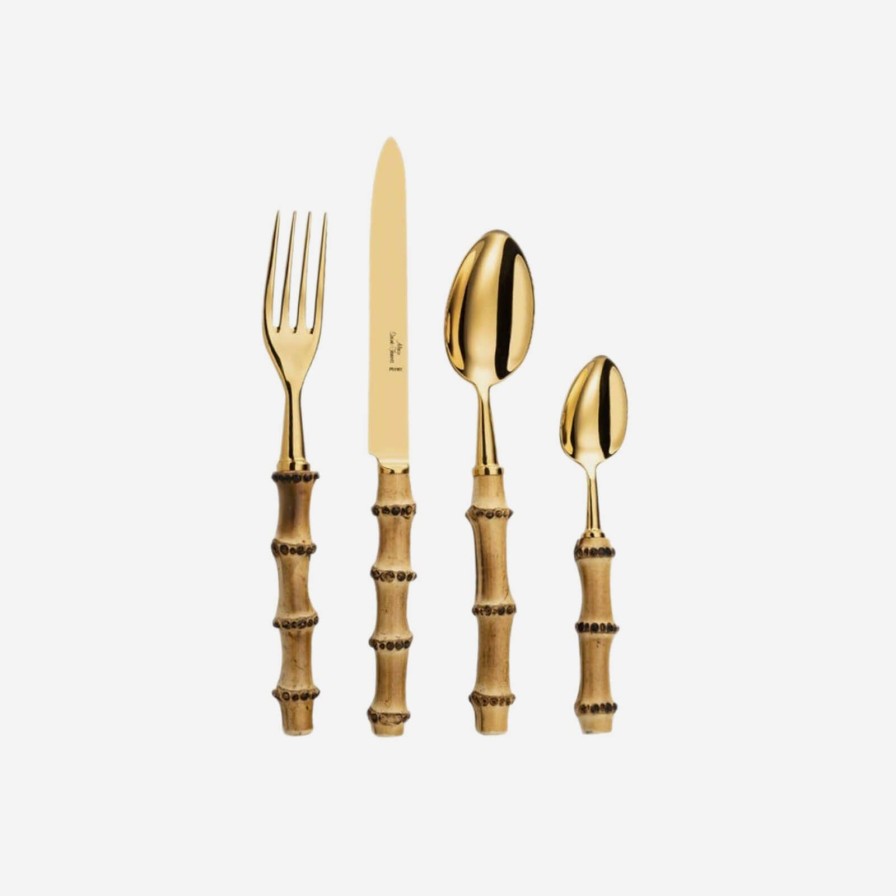 Dining Alain Saint-Joanis | Bamboo Gold 4-Piece Cutlery Set