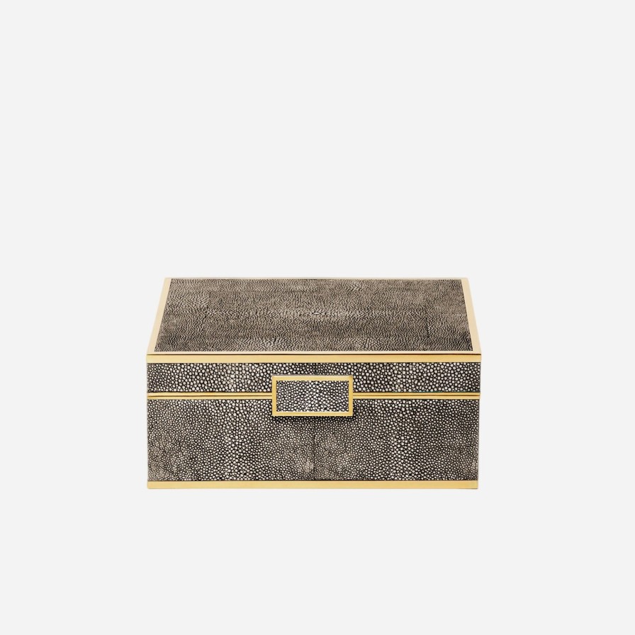 Dining Aerin | Classic Shagreen Medium Box Chocolate