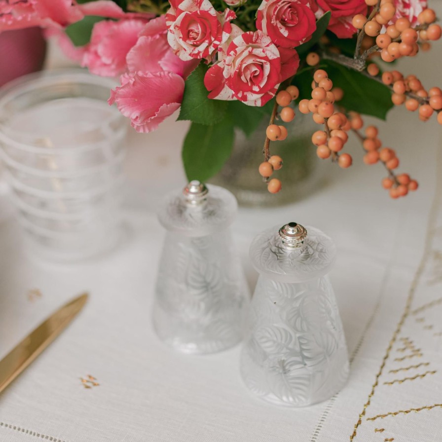 The Tabletop Edit Lalique | Feuilles Salt & Pepper Grinders