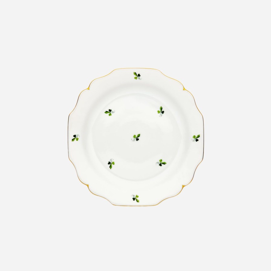 The Tabletop Edit Augarten Wien 1718 | Grape Leaves Dessert Plate