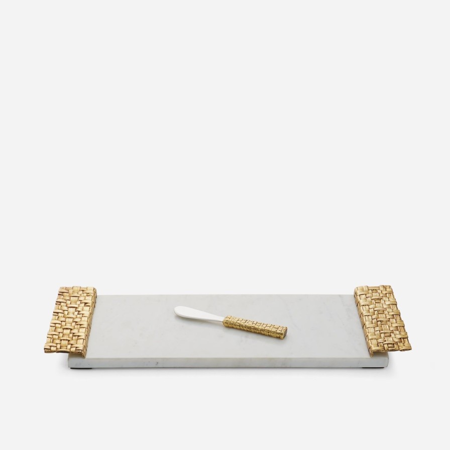 Dining Michael Aram | Palm Cheese Board With Matching Spreader