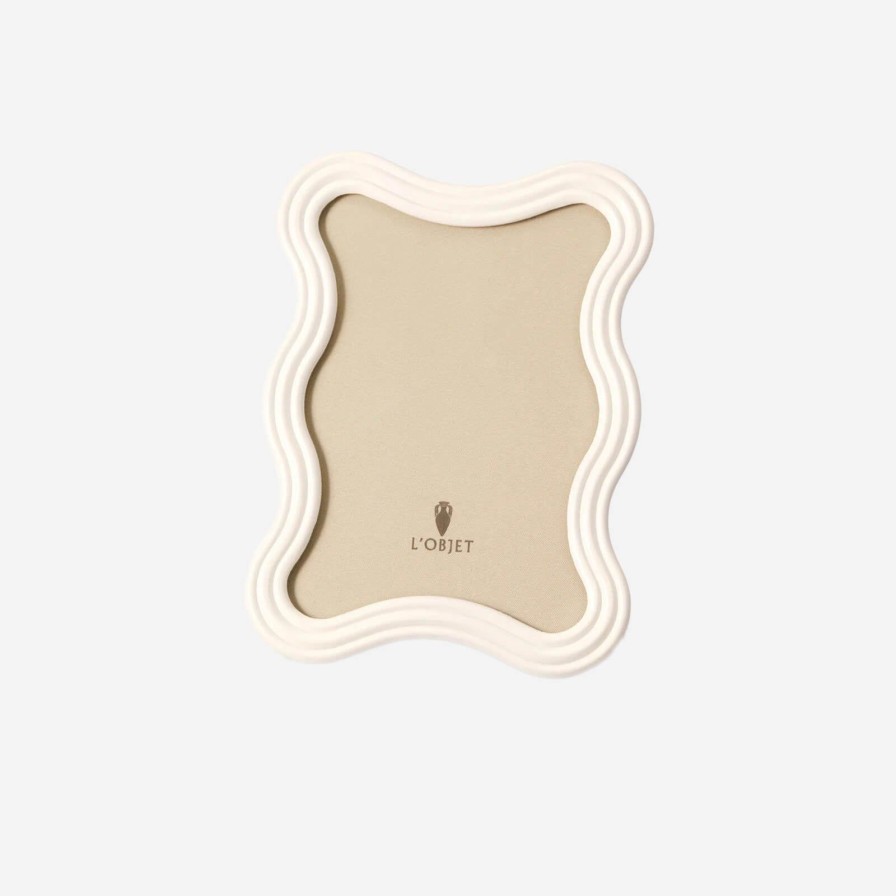 Home Accessories L'Objet | Ripple White Enamel Frame-Medium