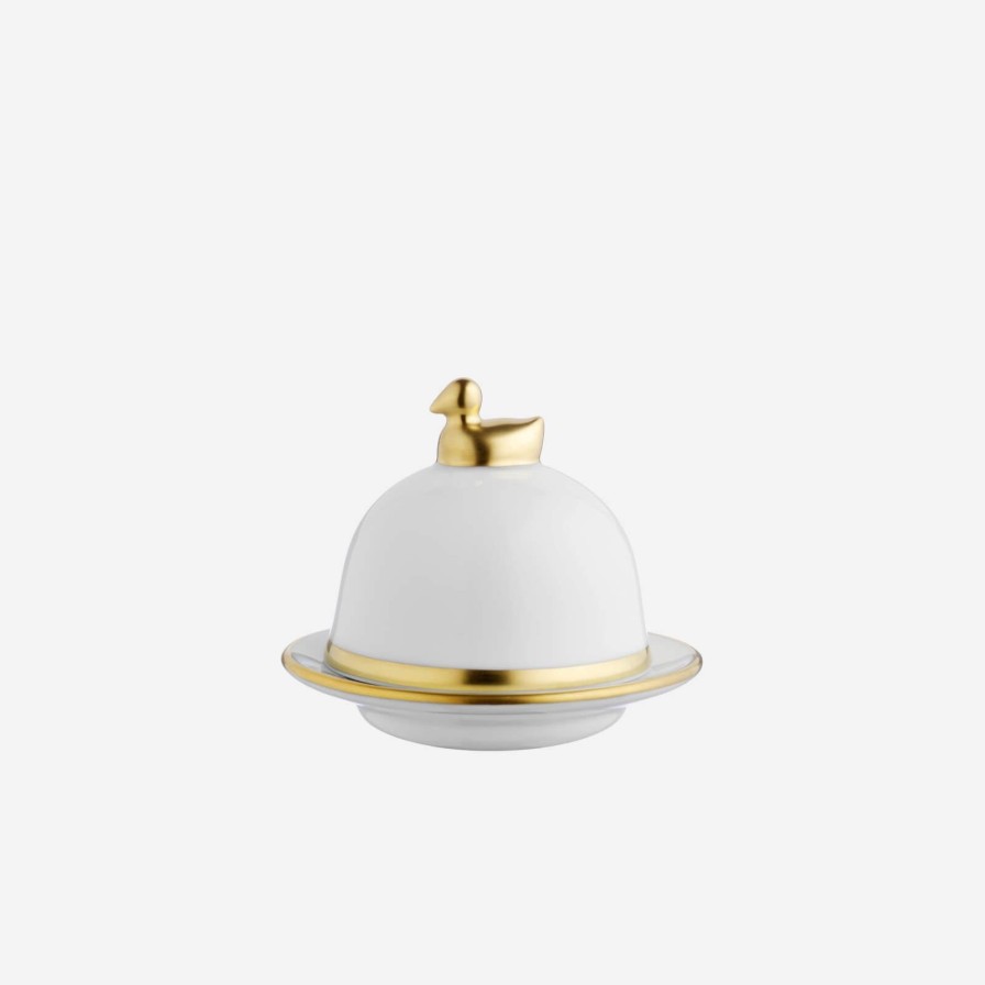 Dining Legle | Sous Le Soleil White Butter Dish