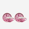 Dining Ginori 1735 | Oriente Italiano Teacup & Saucer Porpora-Set Of 2