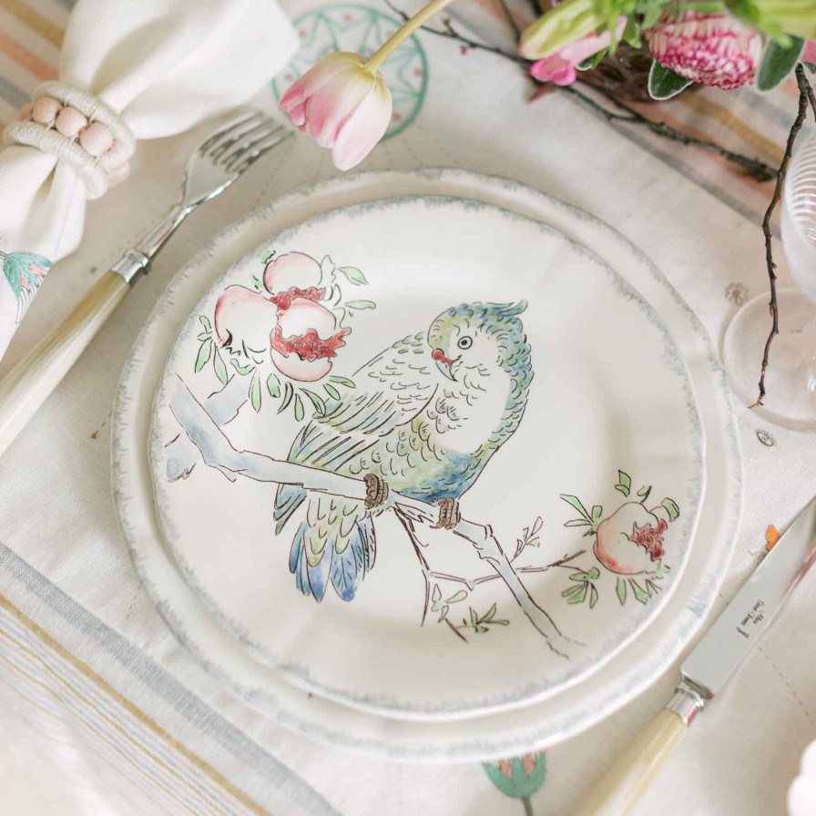 The Tabletop Edit Gien | Grands Oiseaux Cockatoo Dessert Plate