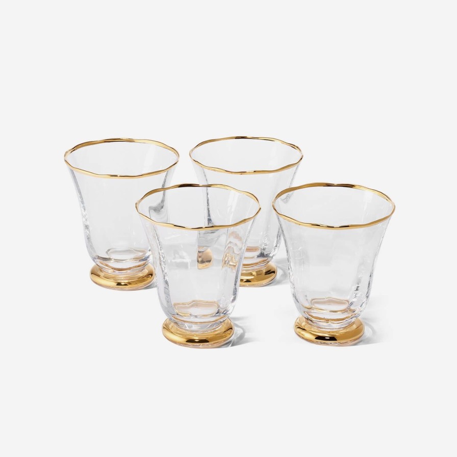 Glassware & Barware Aerin | Sophia Gold Rimmed Tumblers-Set Of 4