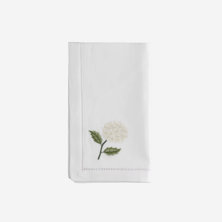 Dining Sibona | White Hydrangea Dinner Napkin