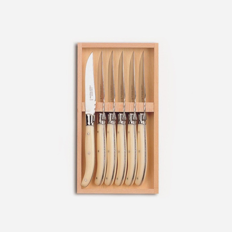 Dining Bonadea | Set Of Six Laguiole Steak Knives Ivoirine