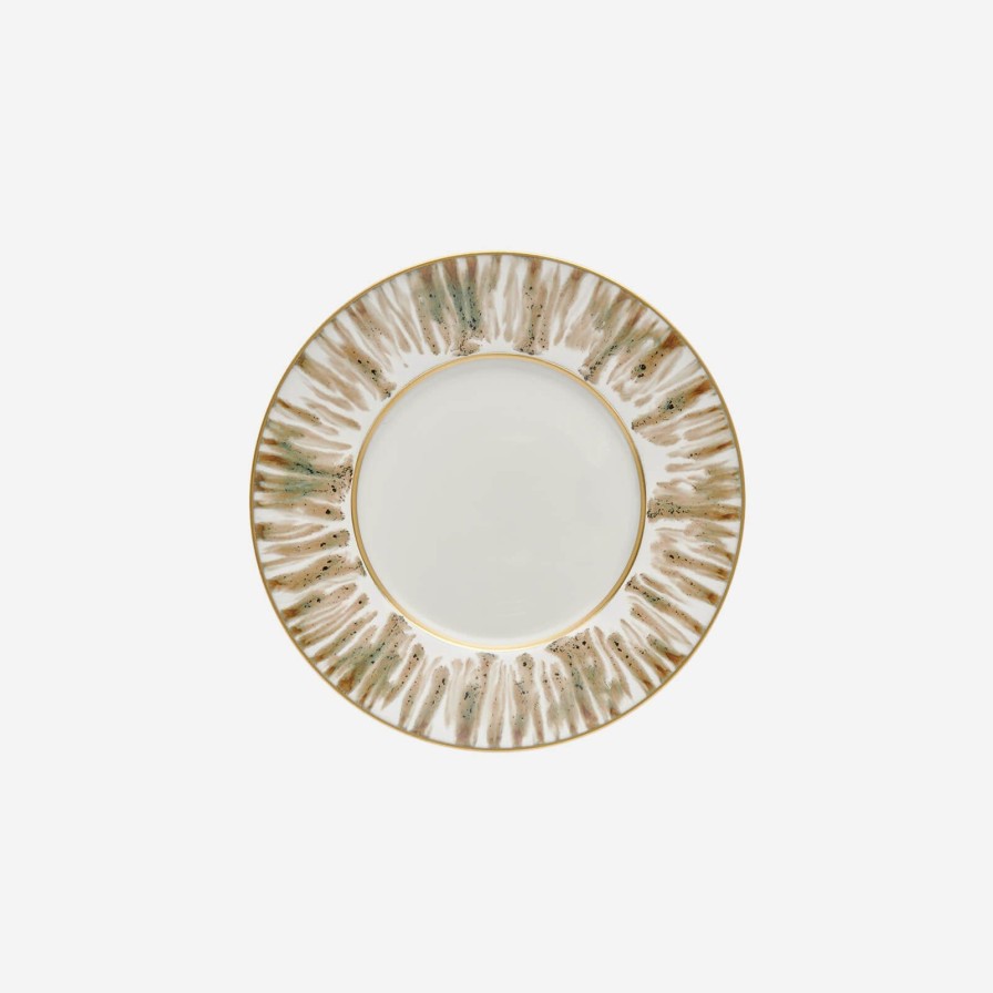 Dining Jaune de Chrome | Ecaille Creme Dessert Plate