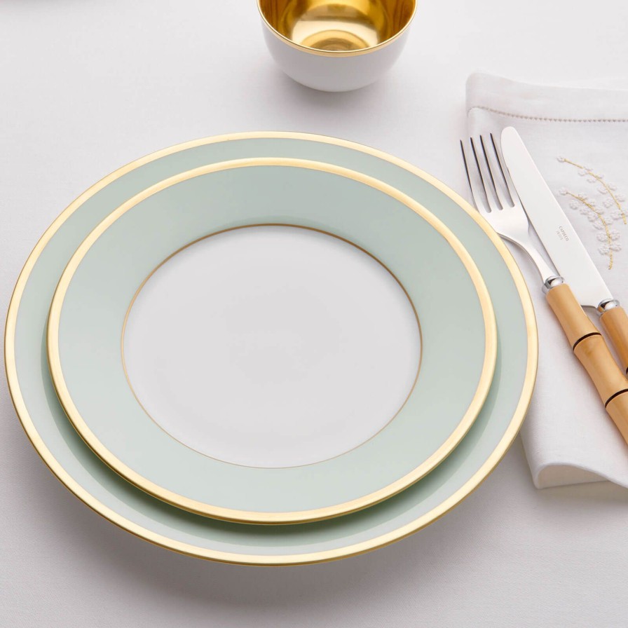 Dining Legle | Sous Le Soleil Celadon Cake Plate