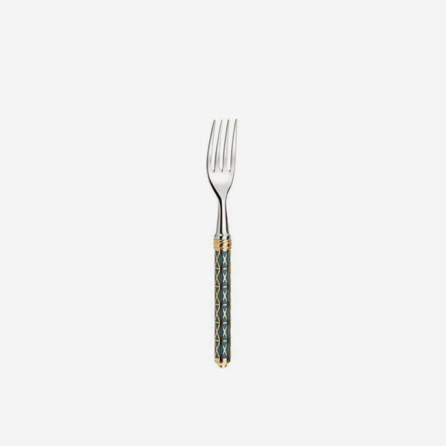 Dining Alain Saint-Joanis | Louxor 4-Piece Gold & Blue Cutlery Set