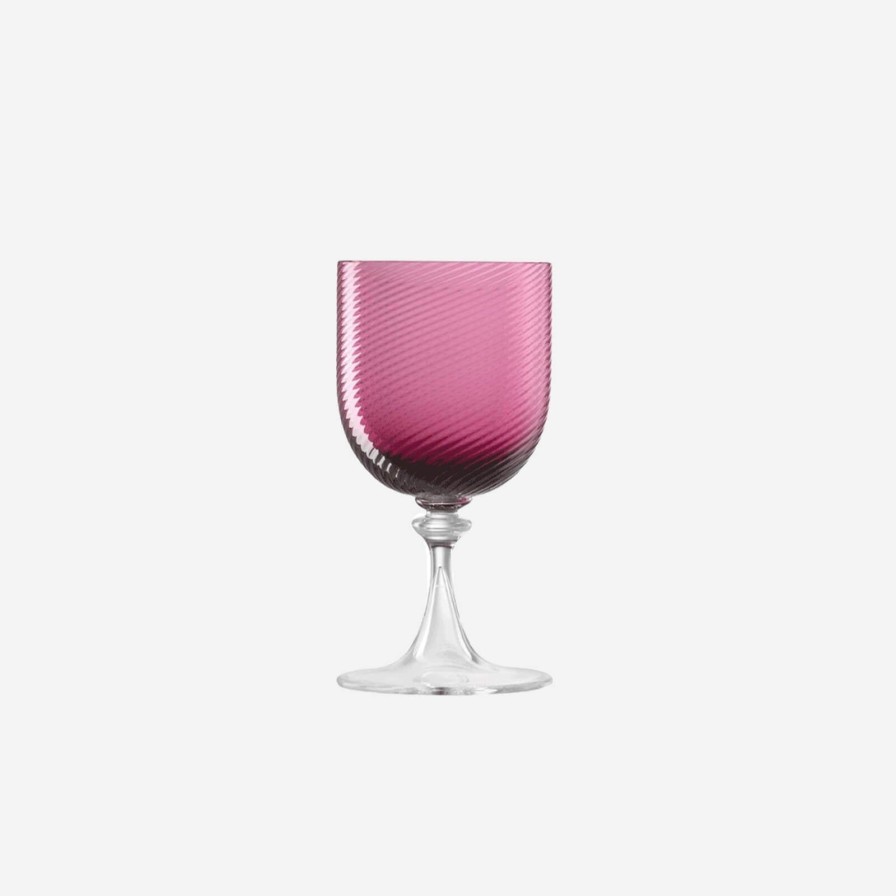 The Tabletop Edit Nason Moretti | Torse White Wine Glass Ruby Red