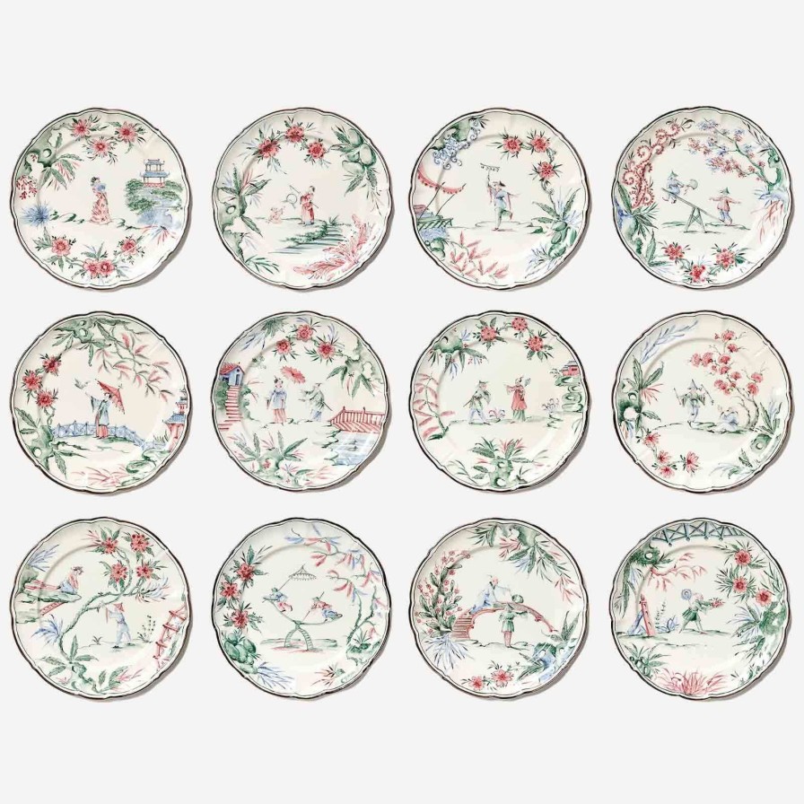 The Tabletop Edit Laboratorio Paravicini | Chinoiserie Dinner Plates-Set Of 12