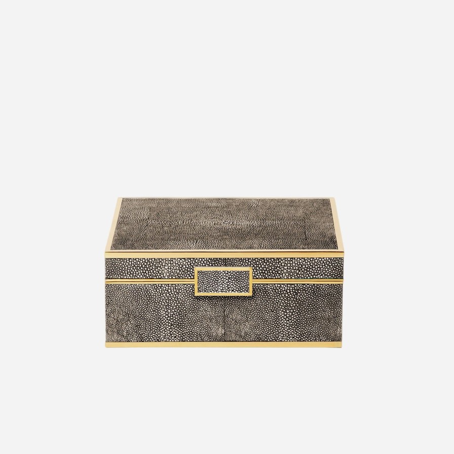 Home Accessories Aerin | Classic Shagreen Medium Box Chocolate