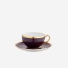 Dining Legle | Sous Le Soleil Aubergine Tea Cup & Saucer