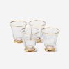 Dining Aerin | Sophia Gold Rimmed Tumblers-Set Of 4