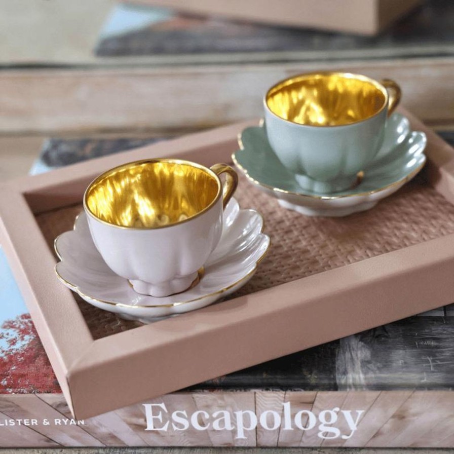 The Tabletop Edit Augarten Wien 1718 | Melon Espresso Cup & Saucer Celadon