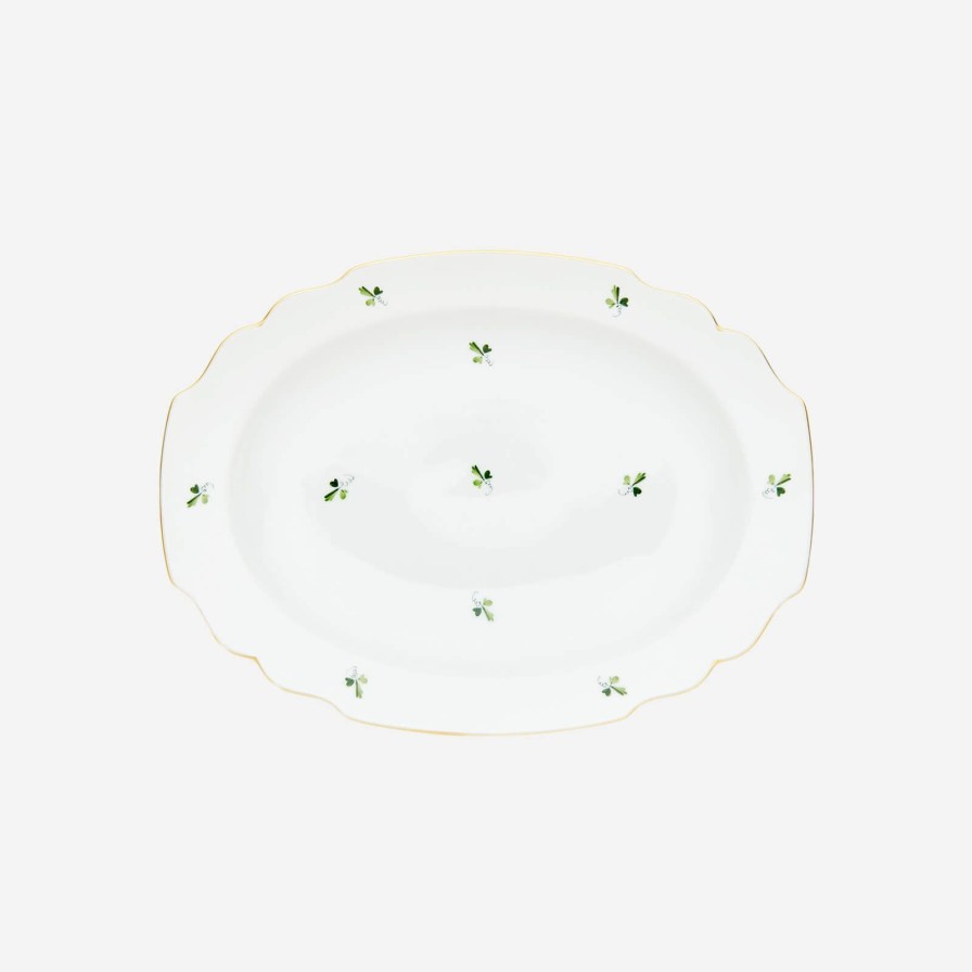 Dining Augarten Wien 1718 | Grape Leaves Oval Platter-Large