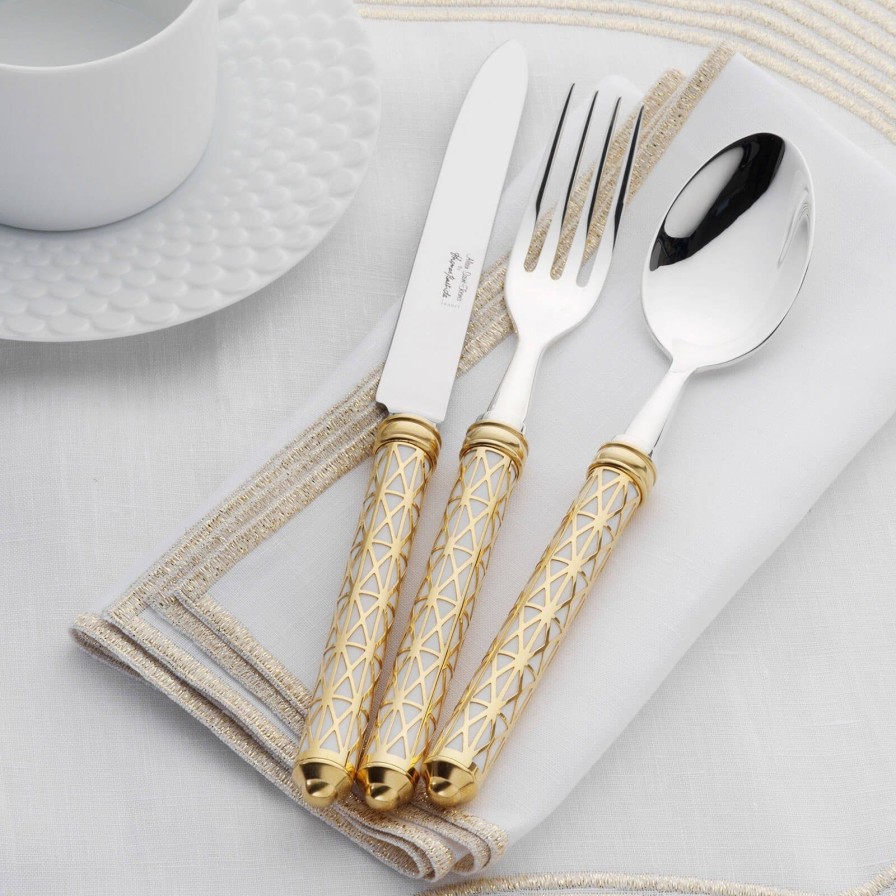 Dining Alain Saint-Joanis | Louxor 4-Piece Silver Plated Cutlery Set