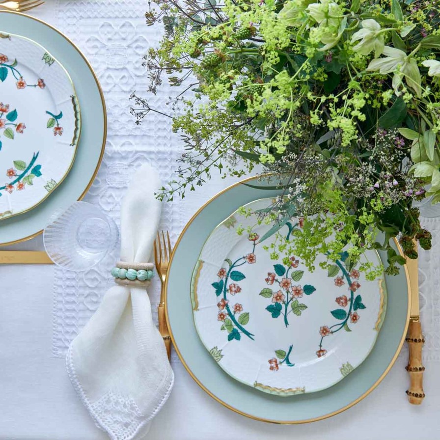 The Tabletop Edit Augarten Wien 1718 | Schubert Charger Plate Celadon