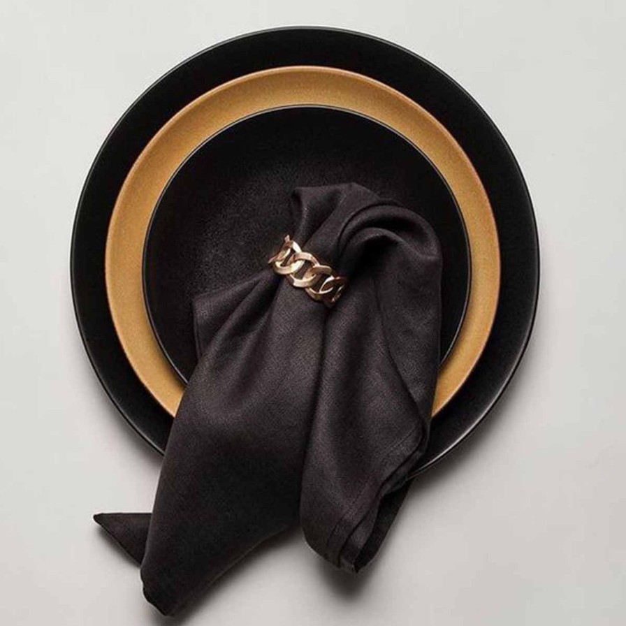 Dining L'Objet | Cuban Link Napkin Ring-Set Of 4