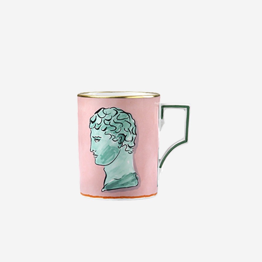 Dining Ginori 1735 | Viaggio Di Nettuno Porcelain Mug Pink