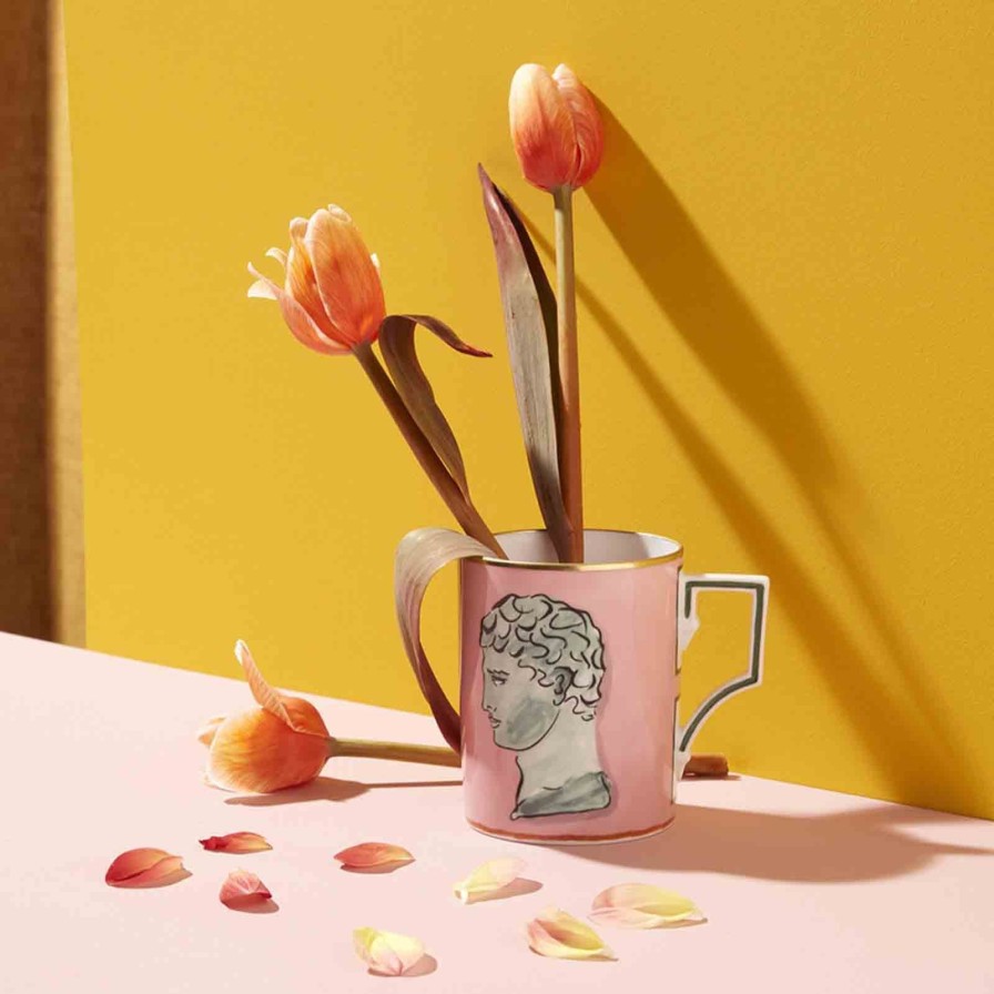 Dining Ginori 1735 | Viaggio Di Nettuno Porcelain Mug Pink