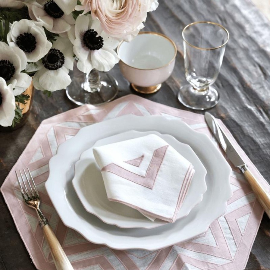 Dining Los Encajeros | Bali Placemat Powder Pink-Set Of 4