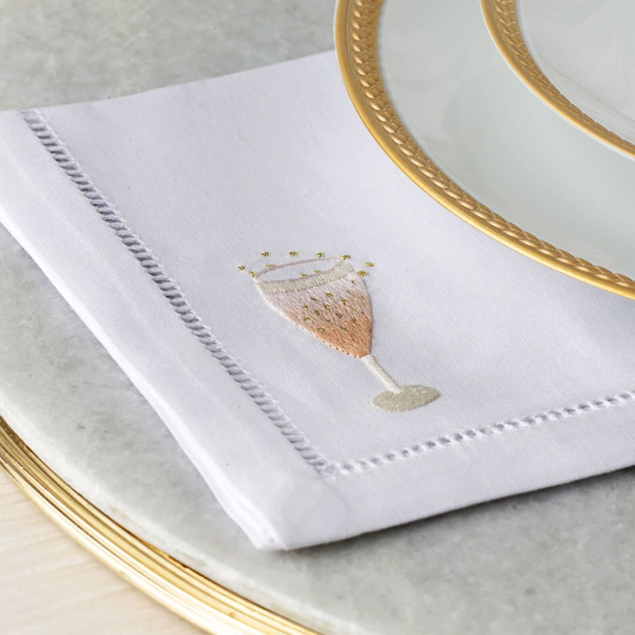 Dining Sibona | Champagne Cocktail Napkins-Set Of Two