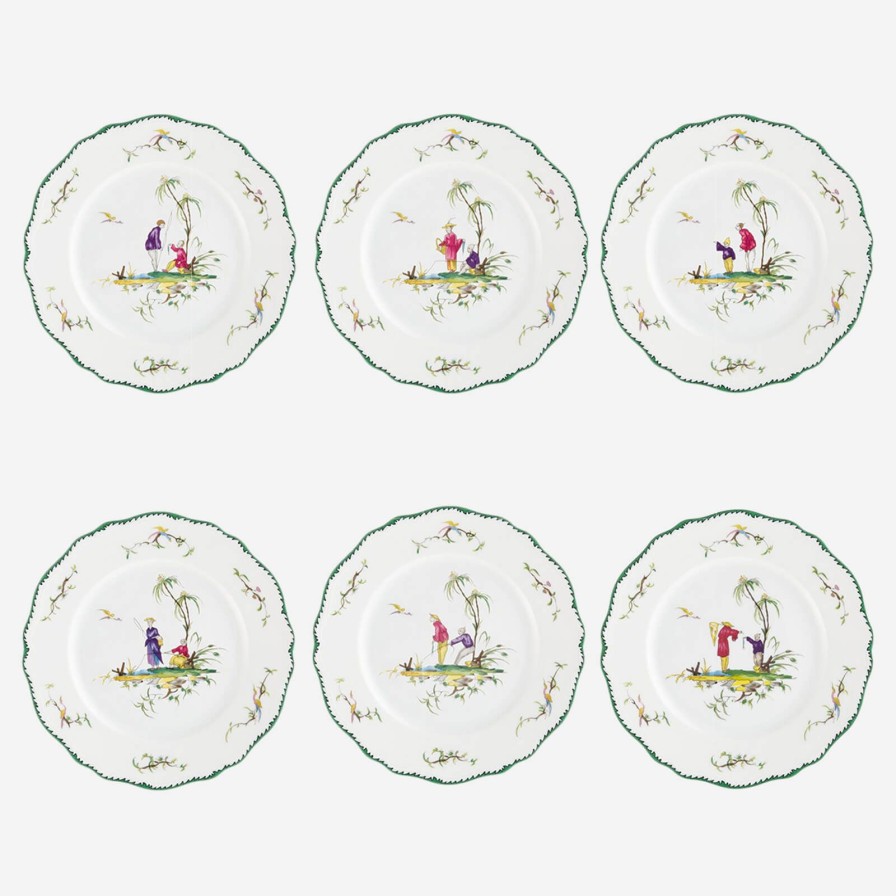 Dining Raynaud | Longjiang Set Of Six Dessert Plates