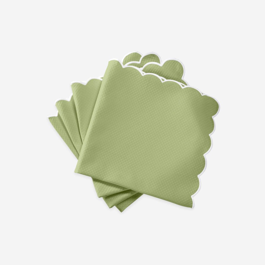 Dining Matouk | Set Of Four Savannah Gardens Green Napkins