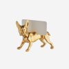 Dining Augarten Wien 1718 | Gold French Bulldog Place Card Holder