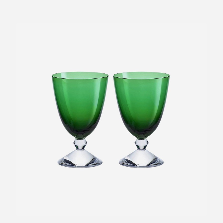 Glassware & Barware Baccarat | Vega Glass Green-Set Of 2