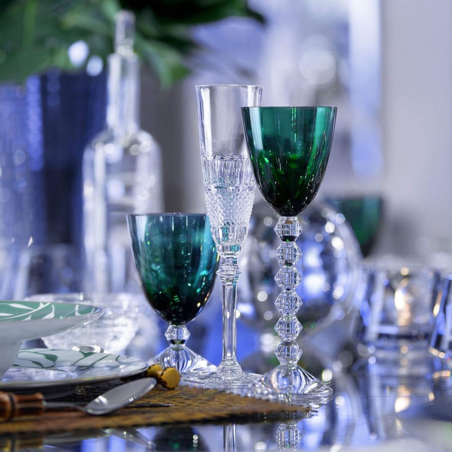 Glassware & Barware Baccarat | Vega Glass Green-Set Of 2